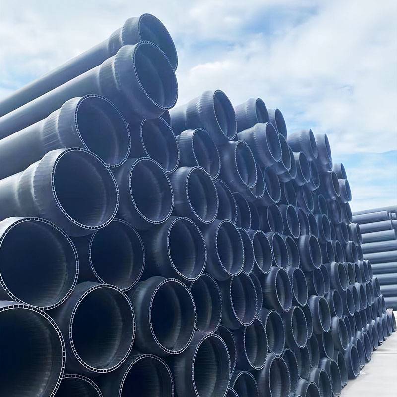 Pvc Pipe Layed UPVC double layer axial hollow pipe - Zhongtong HDPE PIPE System ...